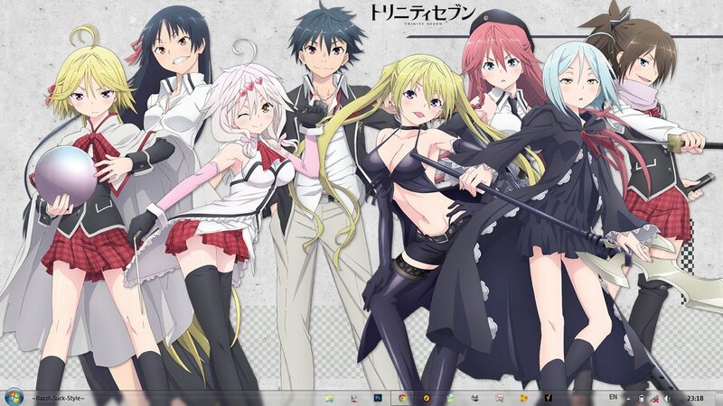 Anime Characters Posing — Black