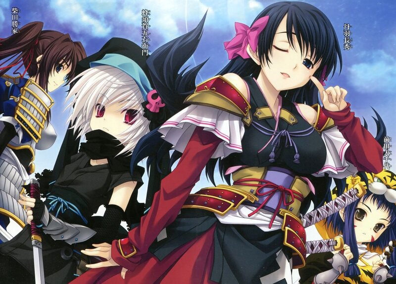 Anime Characters Posing — Blue, Dramatic