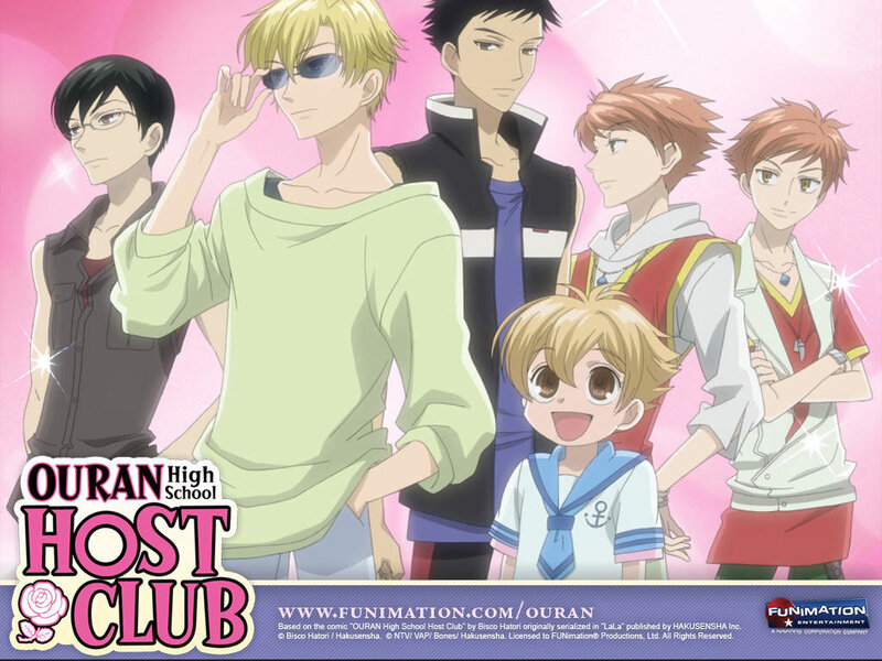 Anime Characters Posing — Pink, Playful, Sunglasses, School Uniform