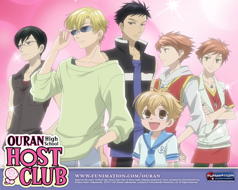 Anime Characters Posing — Pink, Playful, Sunglasses