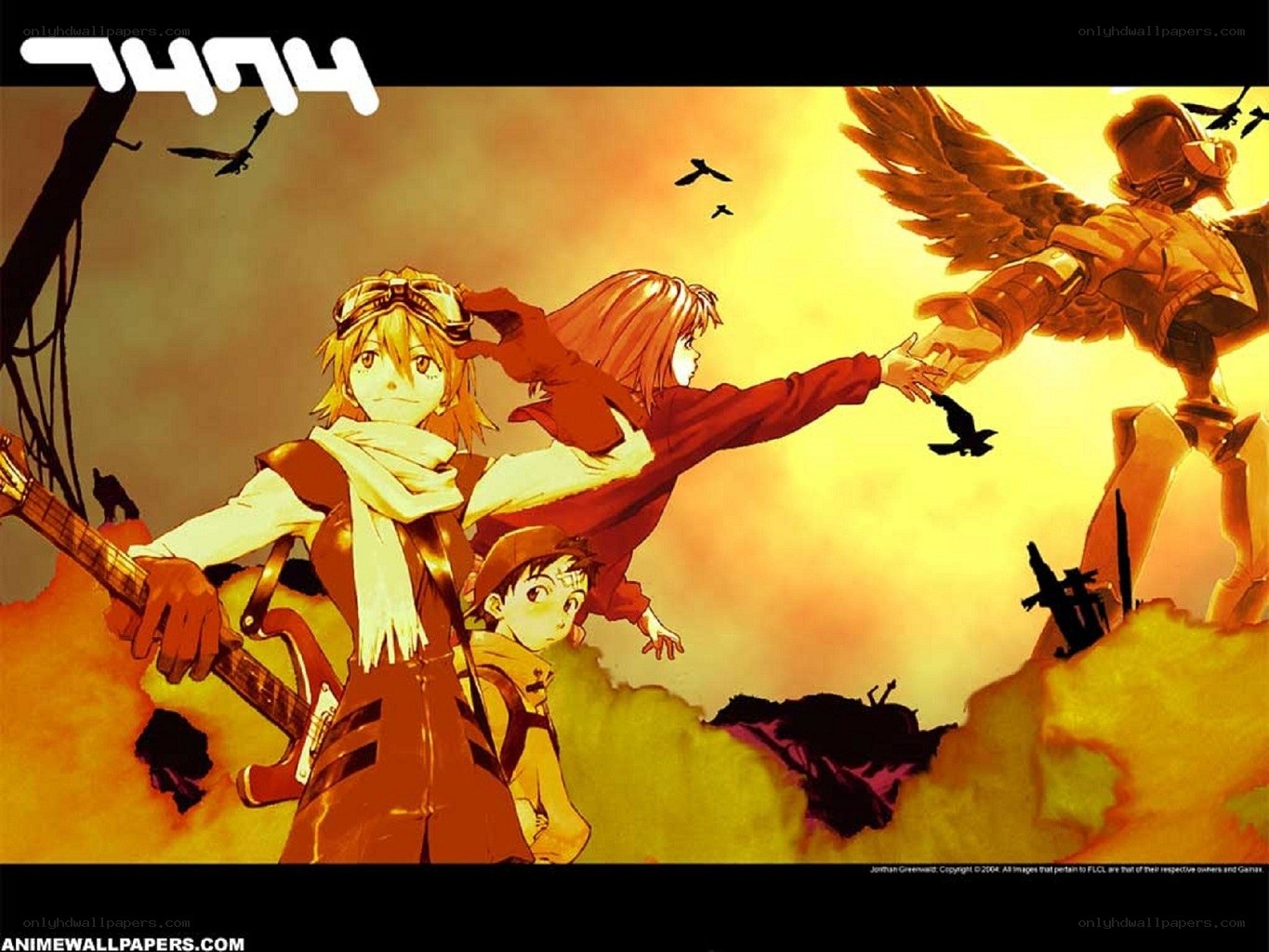 anime characters reaching for angel