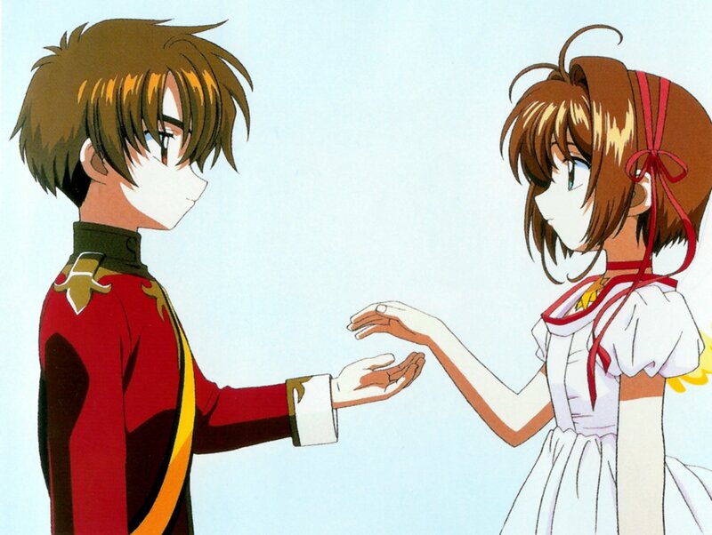 anime characters reaching hands