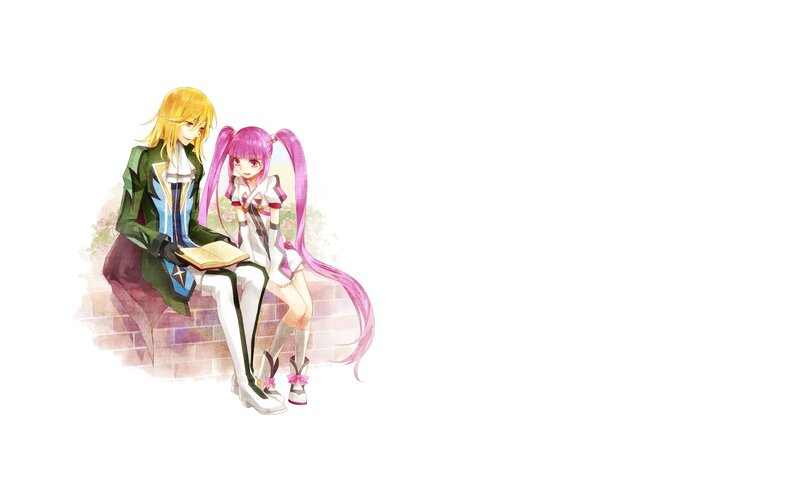 anime characters reading together