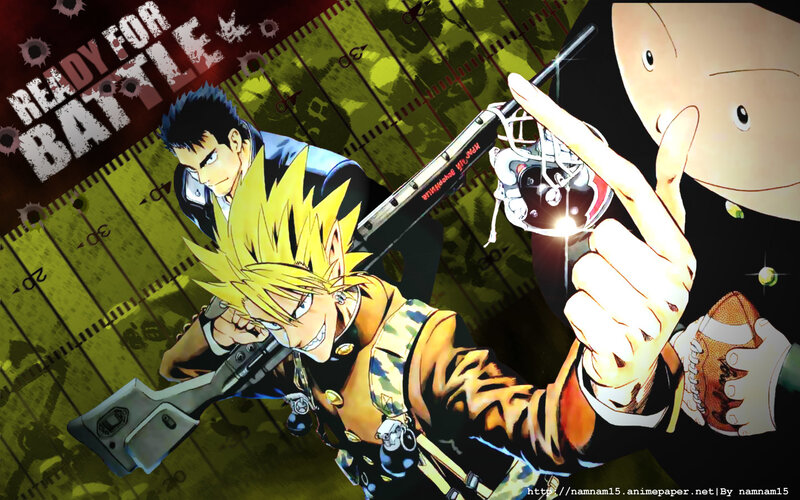 Anime characters ready for battle