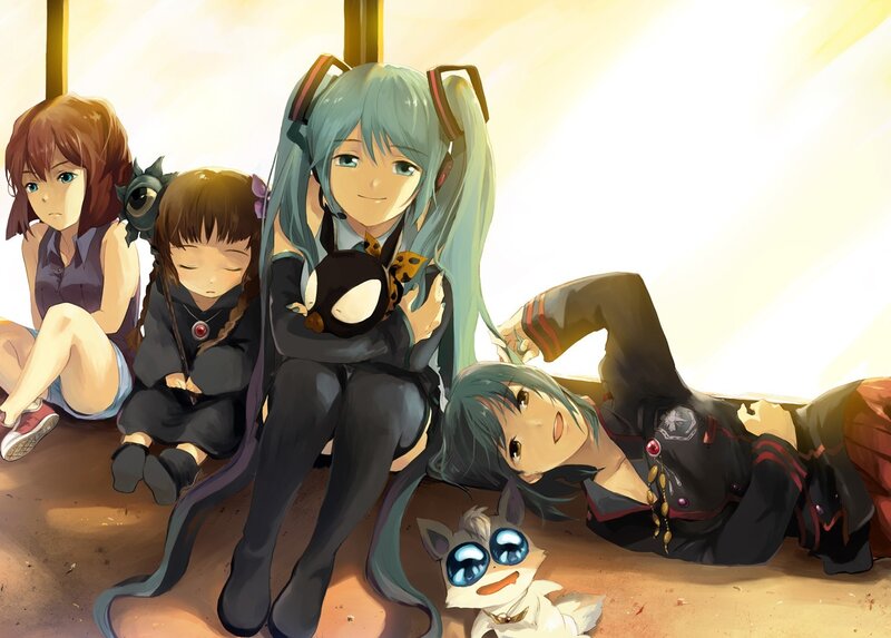 Anime Characters Resting