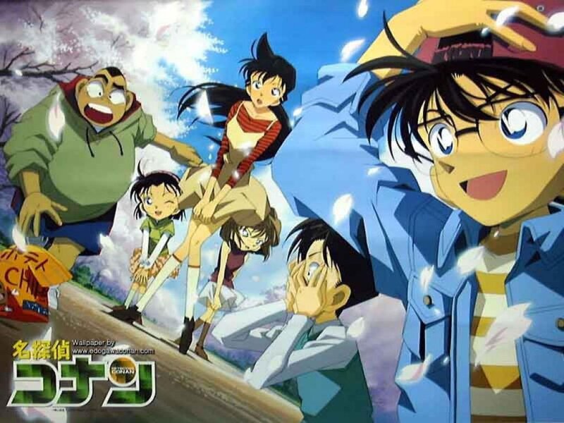 Anime Characters Running — Blue, Dynamic, Spring