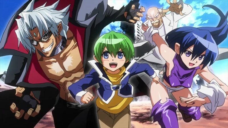 Anime Characters Running — Blue