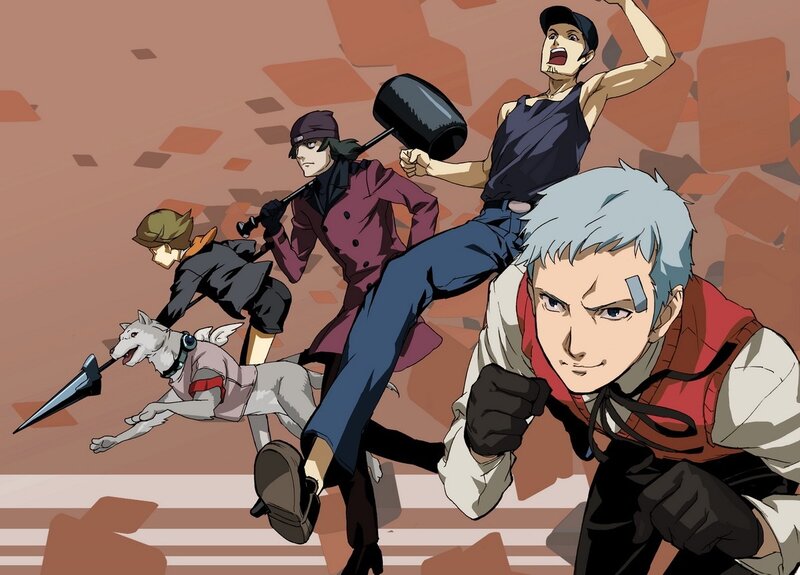 Anime Characters Running — Red