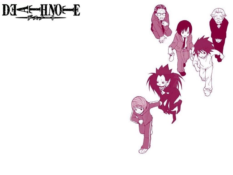 Anime Characters Running — White, Dynamic