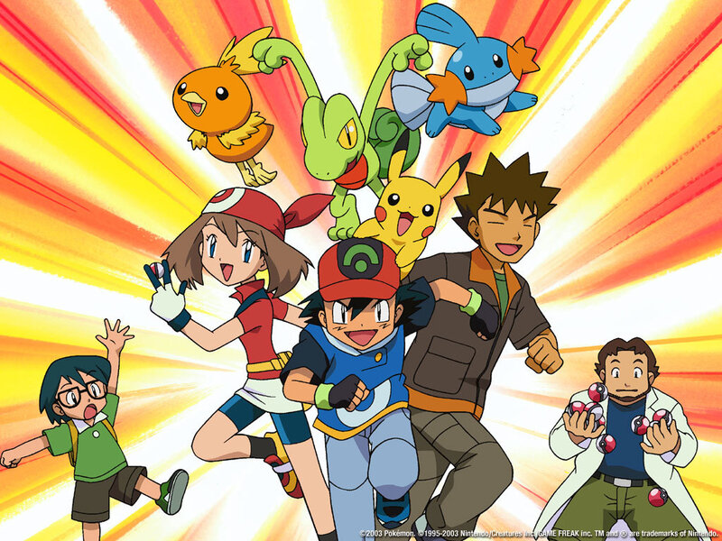 Anime Characters Running — Yellow, Energetic, Pokémon