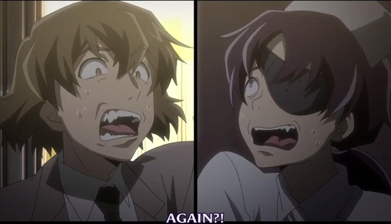 anime characters screaming