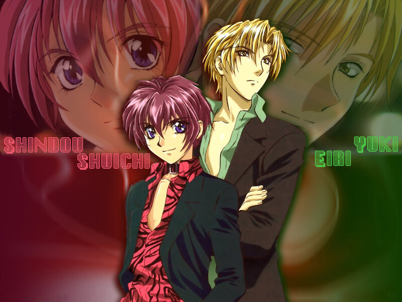 Anime characters Shindou and Yuki