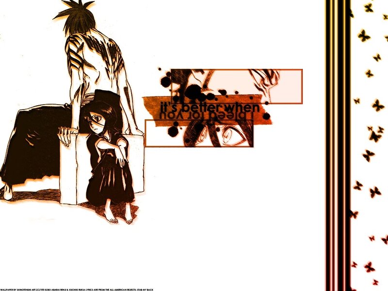 Anime Characters Sitting — Black, Dramatic