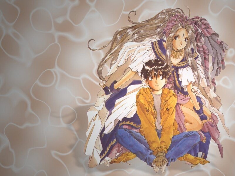 Anime Characters Sitting — Brown