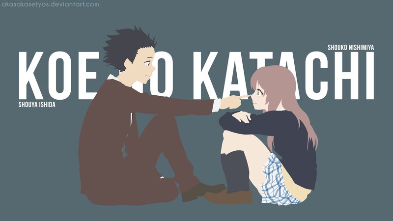 Anime Characters Sitting — Gray