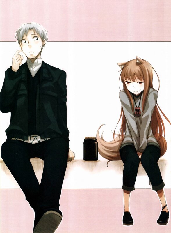 anime characters sitting together