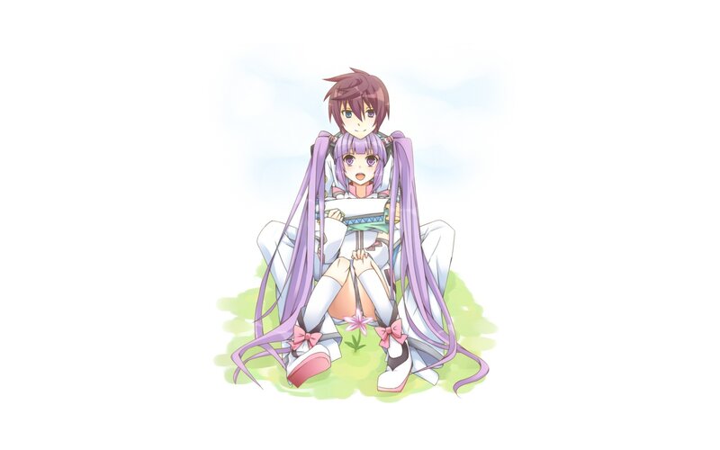 anime characters sitting together