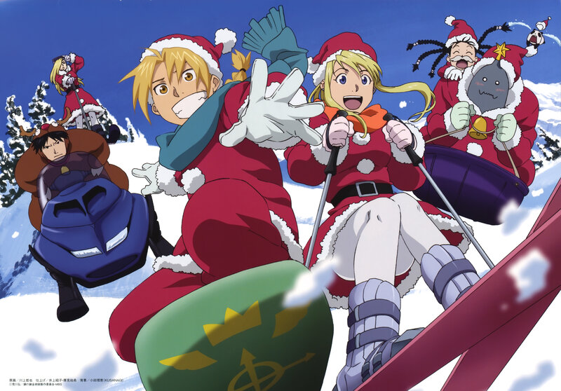 Anime Characters Skiing