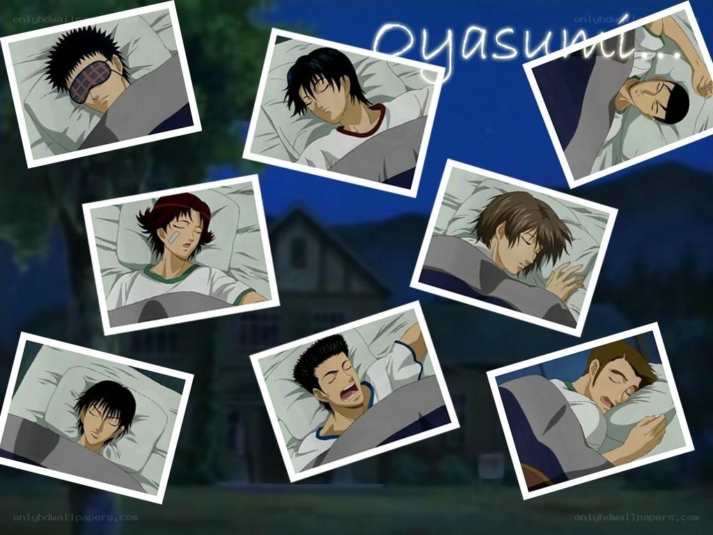 anime characters sleeping collage