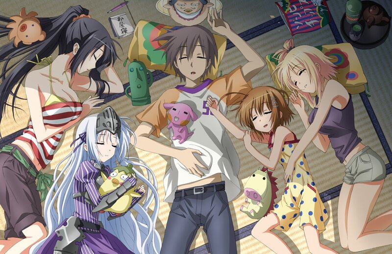 Anime Characters Sleeping — White, Peaceful