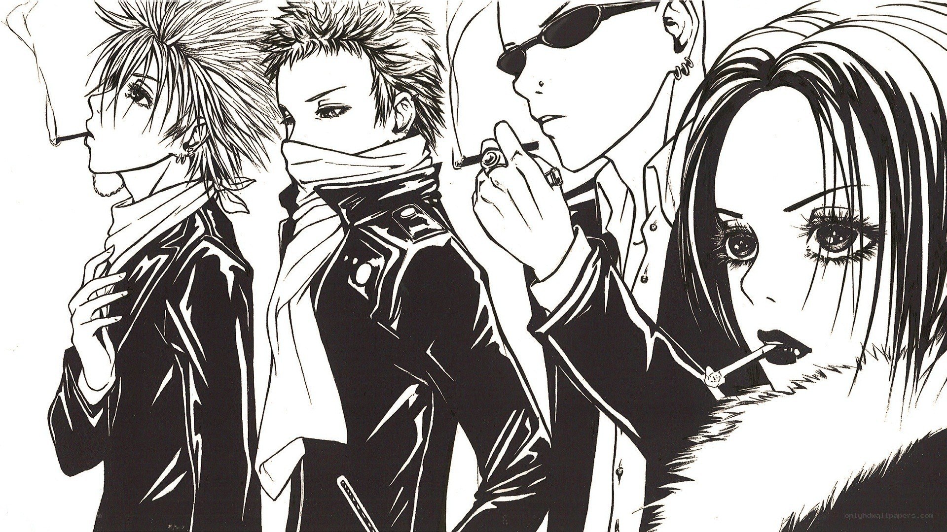 anime characters smoking