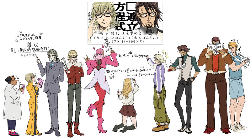 Anime characters solving math problem
