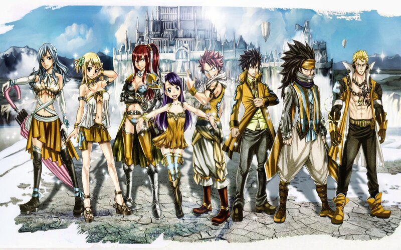 Anime Characters Standing — Blue, Dramatic, Winter