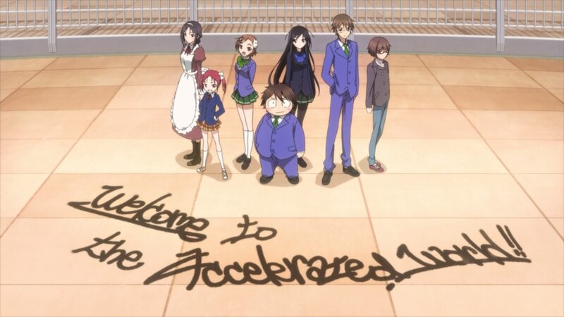 Anime Characters Standing — Blue, Neutral, Afternoon
