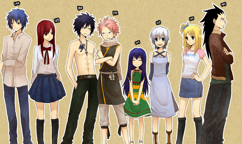 Anime Characters Standing — Brown, Neutral, Manga