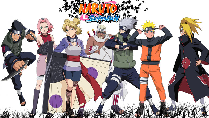 Anime Characters Standing — Orange, Action