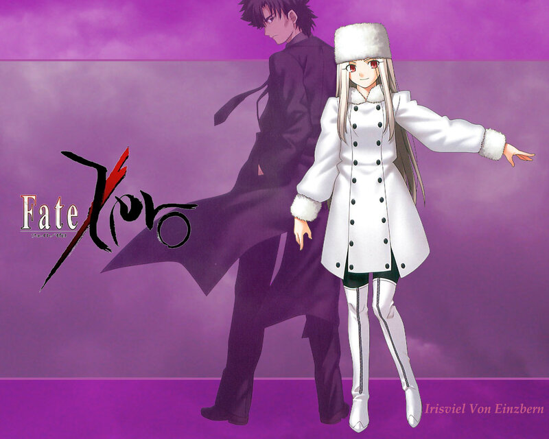 Anime Characters Standing — Purple, Dramatic