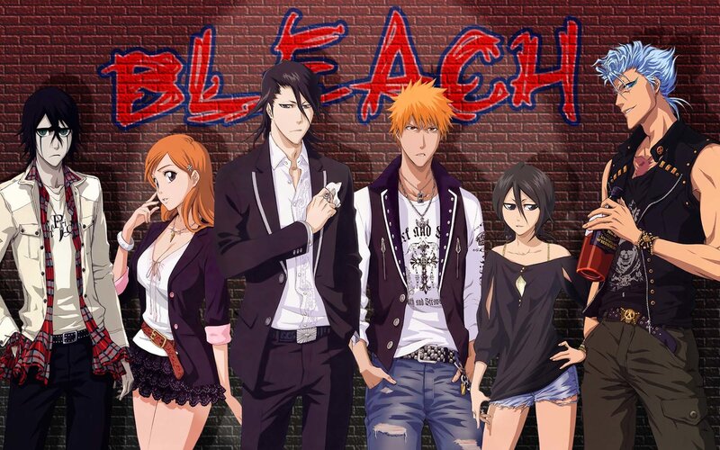 Anime Characters Standing — Red, Confident