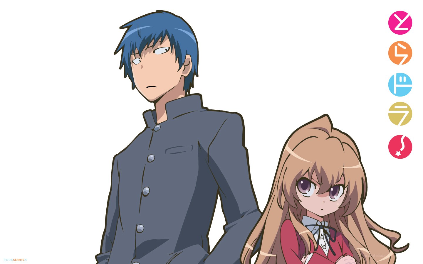 anime characters standing together