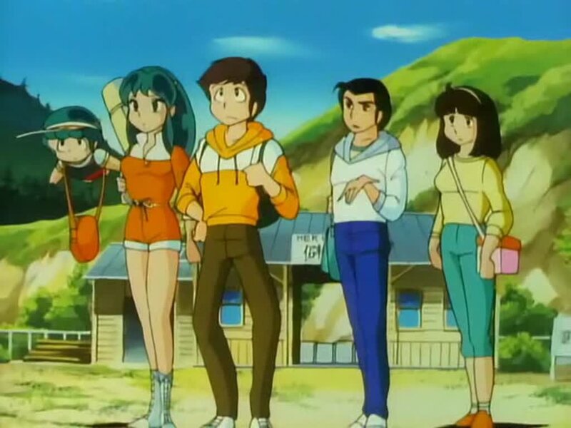 anime characters standing together