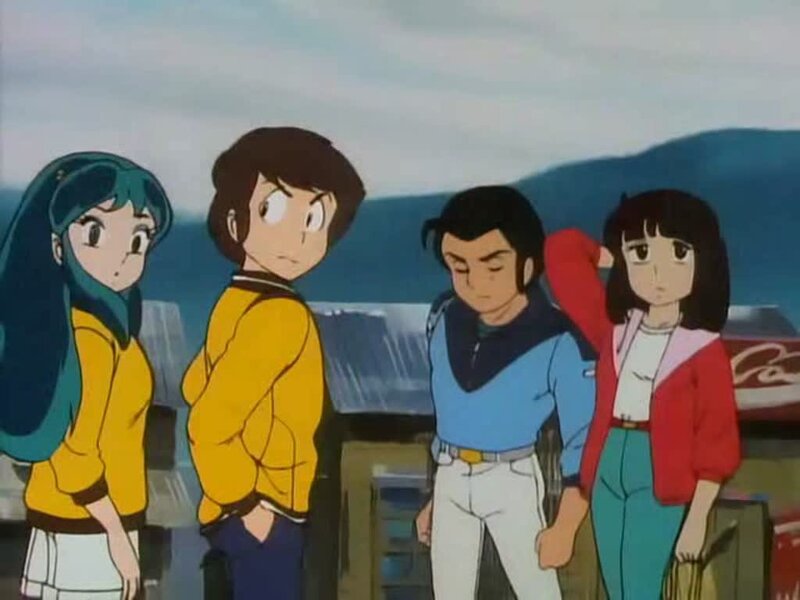 anime characters standing together