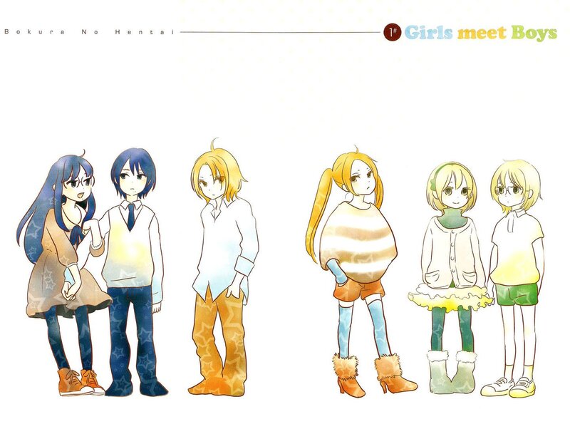 Anime Characters Standing — White, Neutral, Manga
