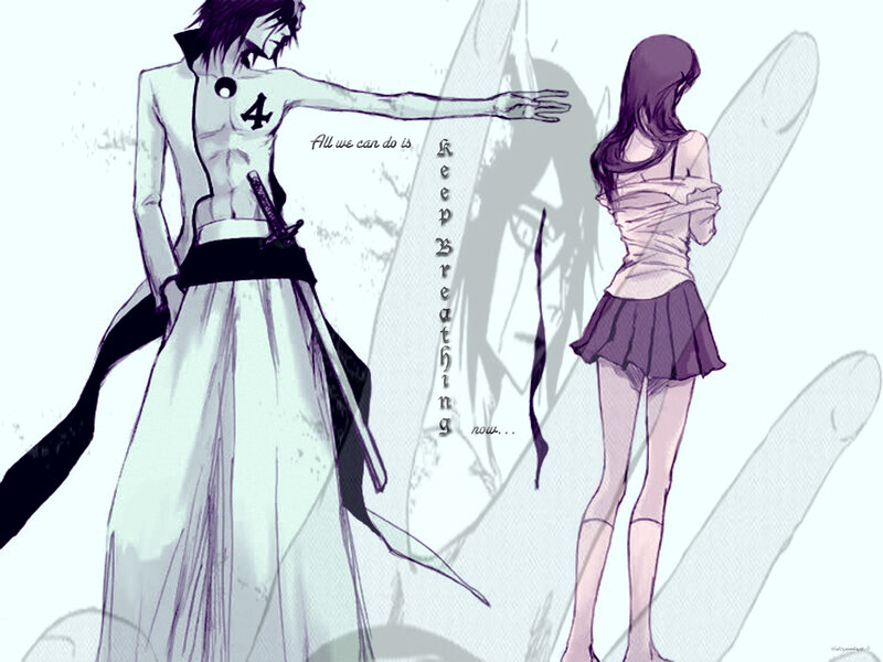 Anime Characters Standing — White