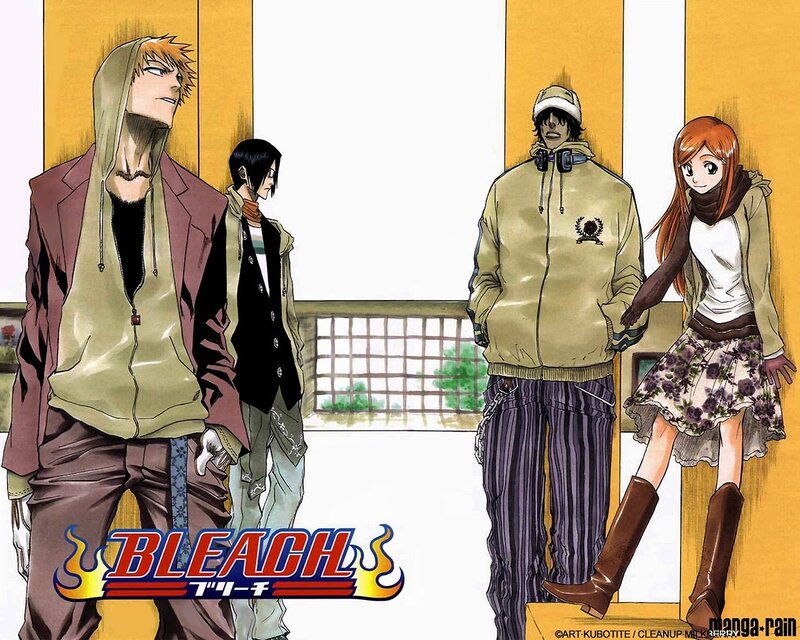 Anime Characters Standing — Yellow