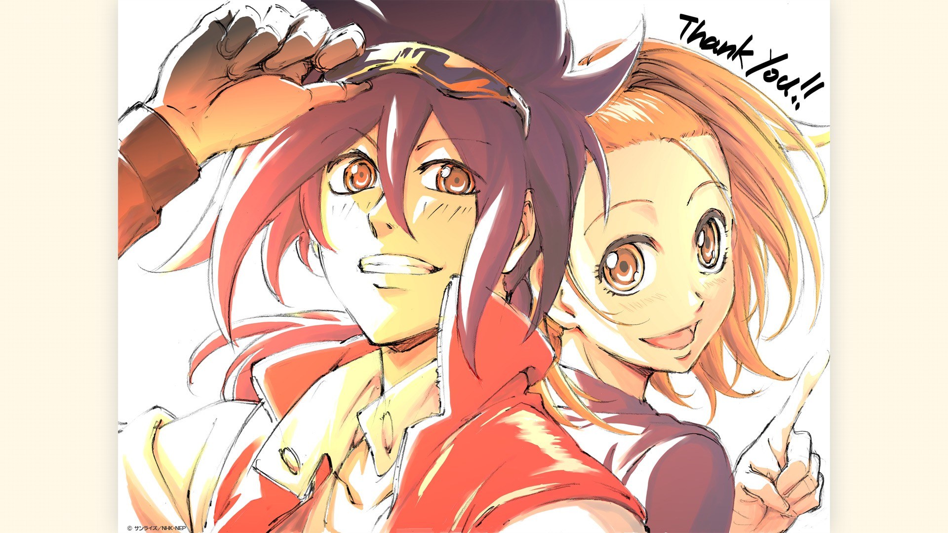 anime characters thank you