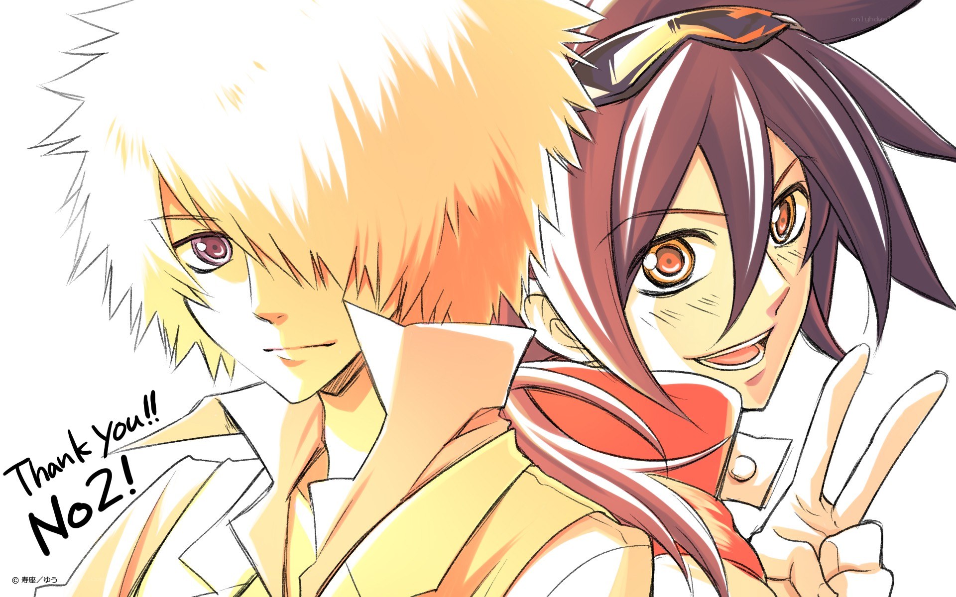 Anime characters thank you