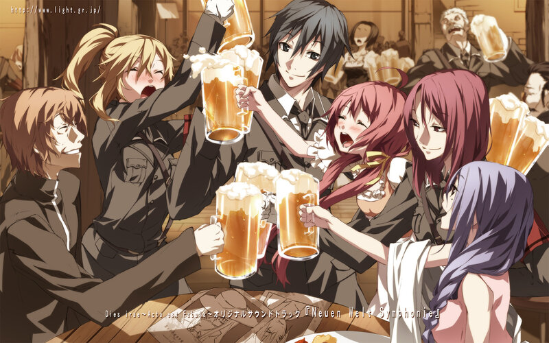 Anime Characters Toasting