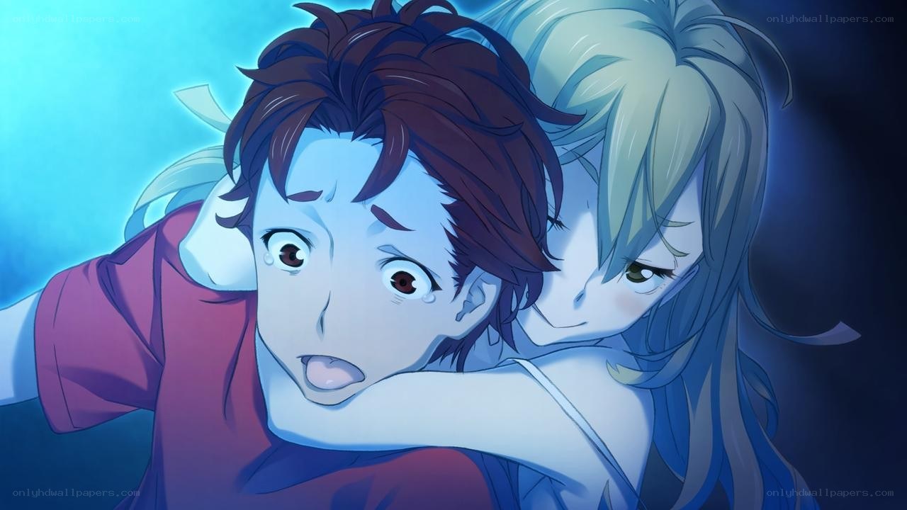 anime characters underwater