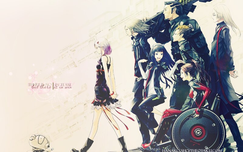 Anime Characters Walking — Black, Dramatic, Manga