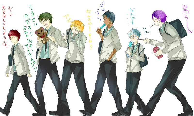 Anime Characters Walking — White, Casual