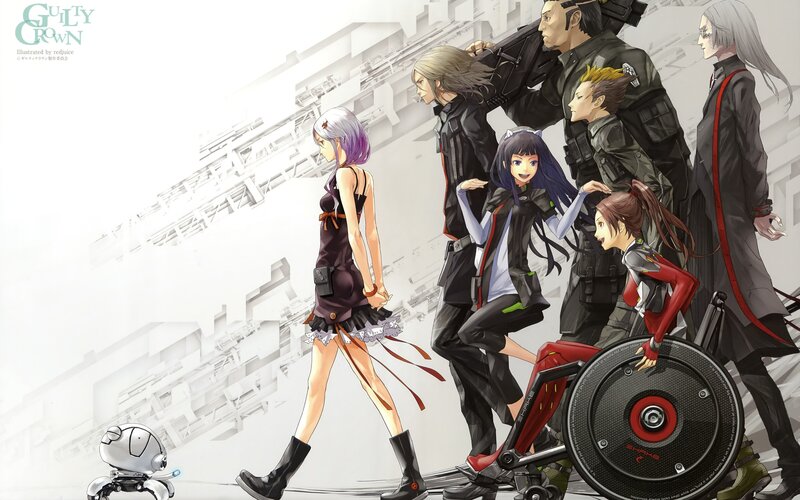 Anime Characters Walking — White