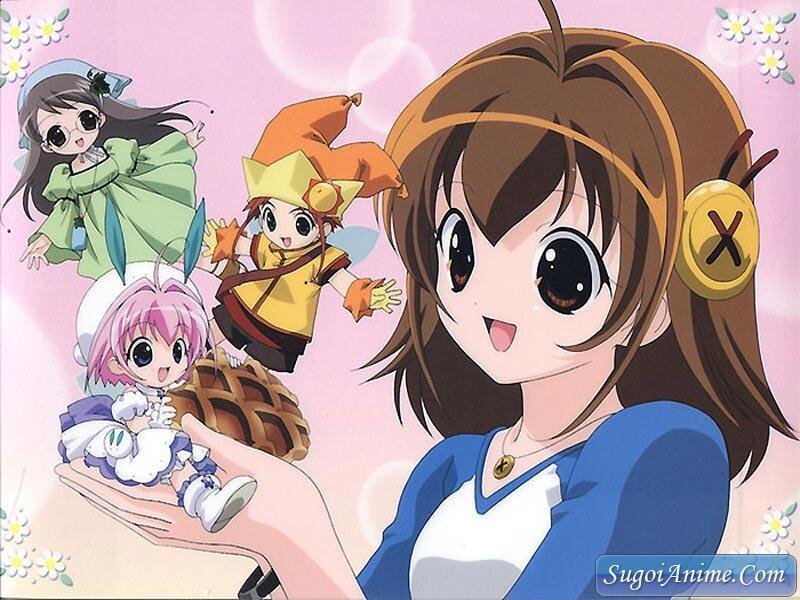 Anime characters with a doll