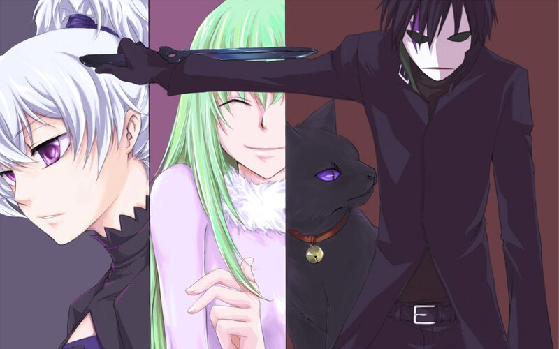 anime characters with a knife