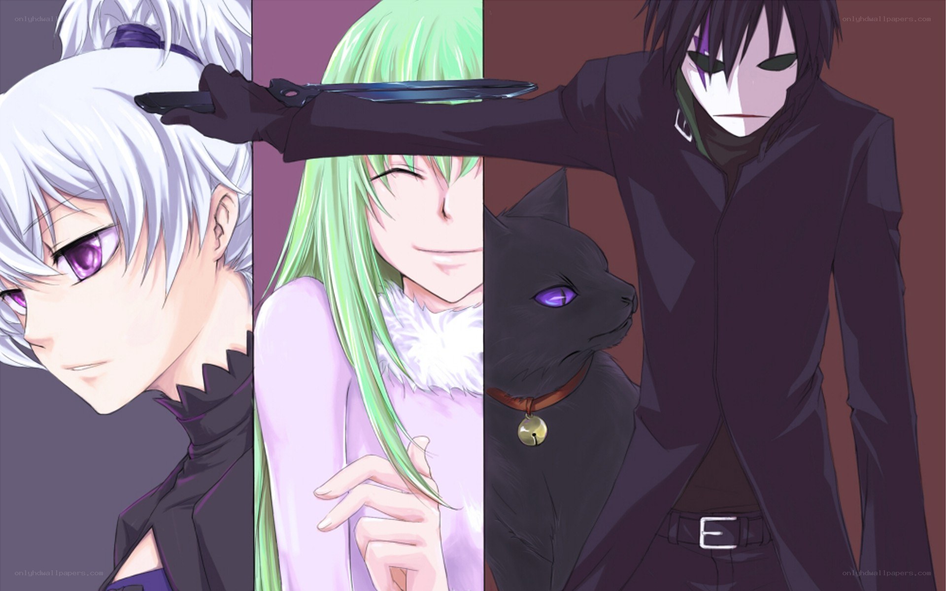 anime characters with a knife