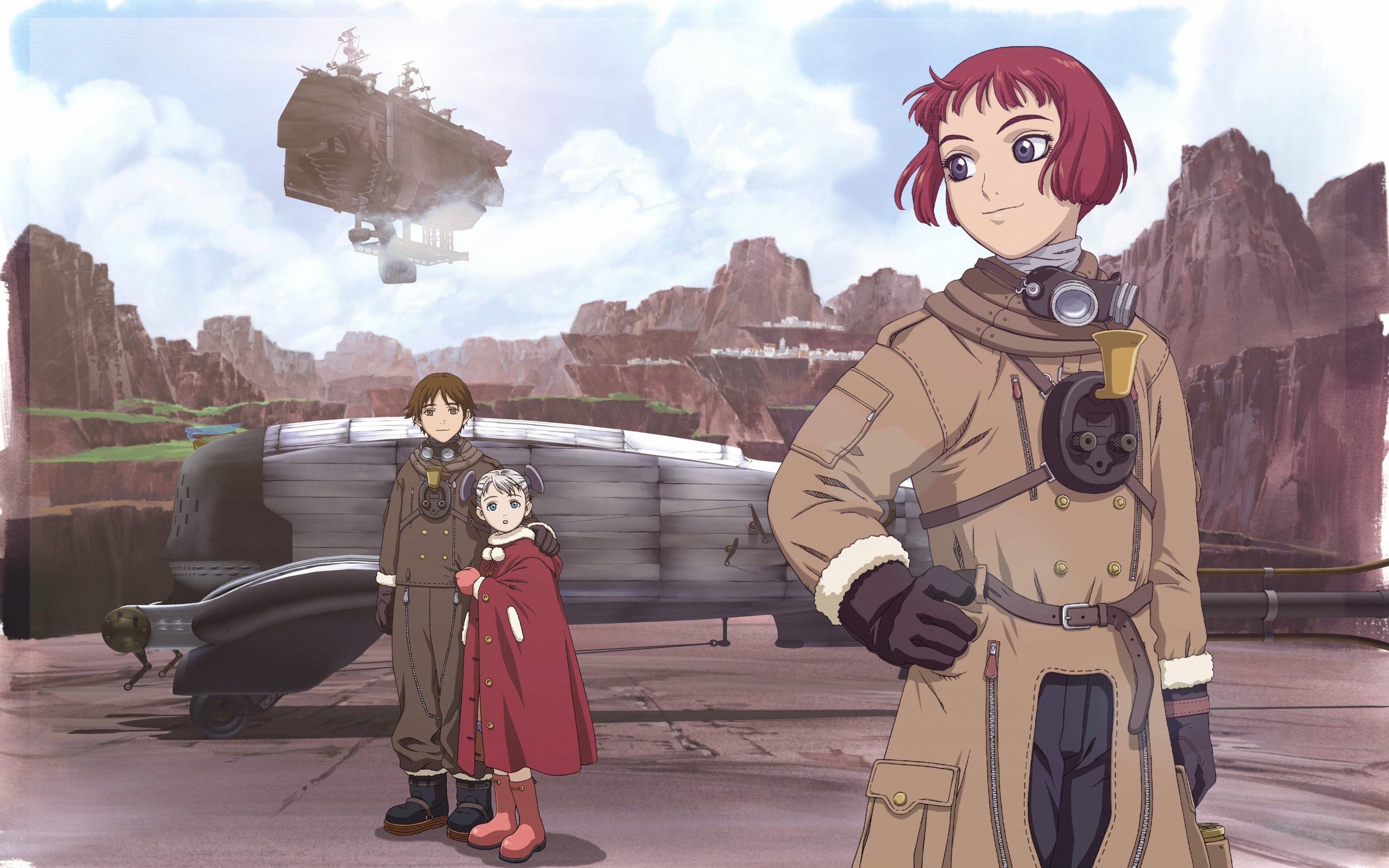 anime characters with airship