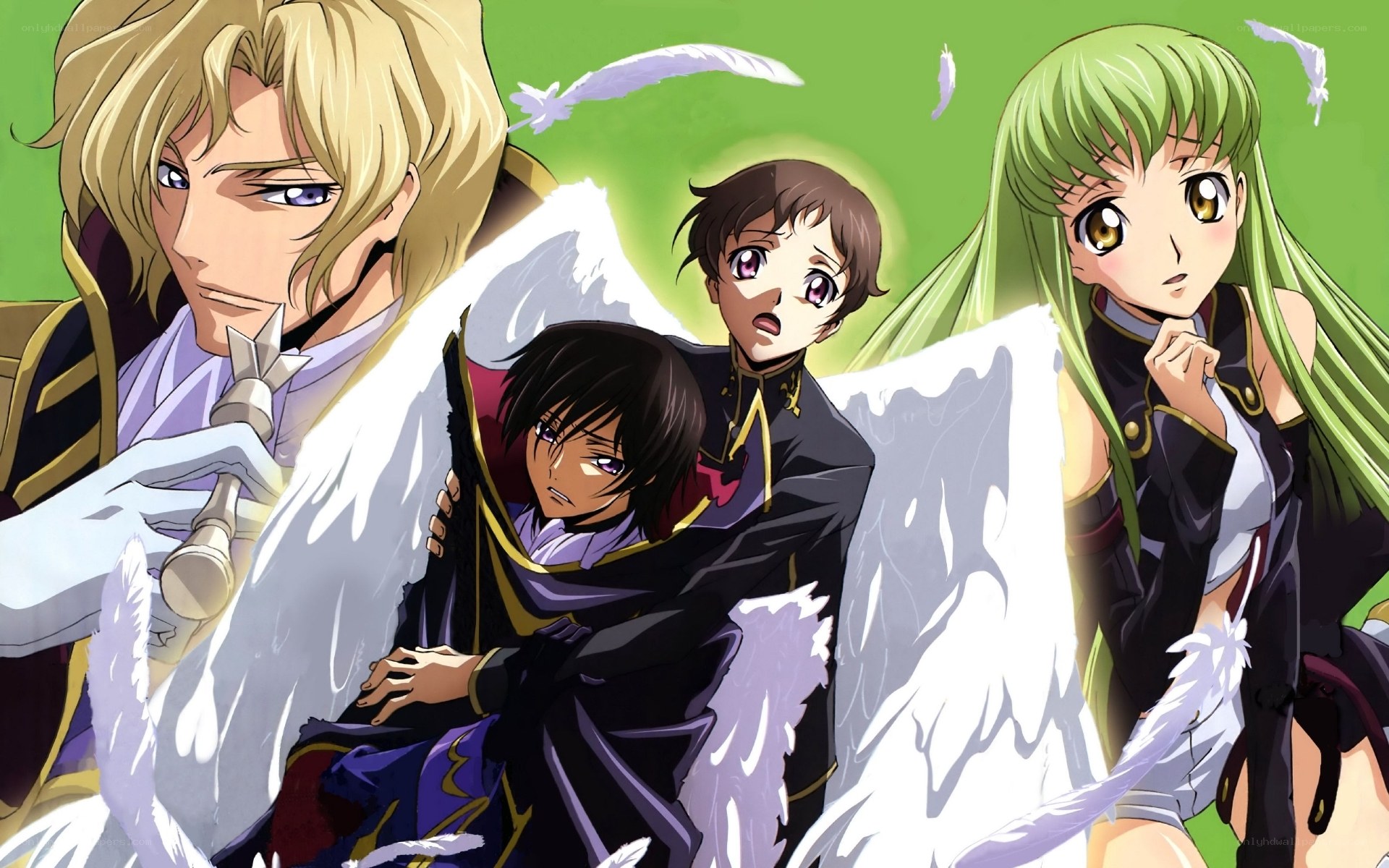 anime characters with angel wings